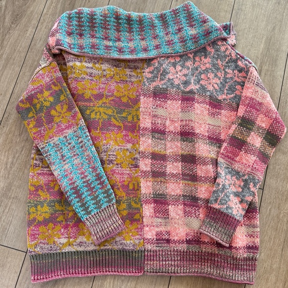 Anthropologie x Daily Practice The Redwood Jacket Patchwork Open Cardigan - Picture 5 of 12